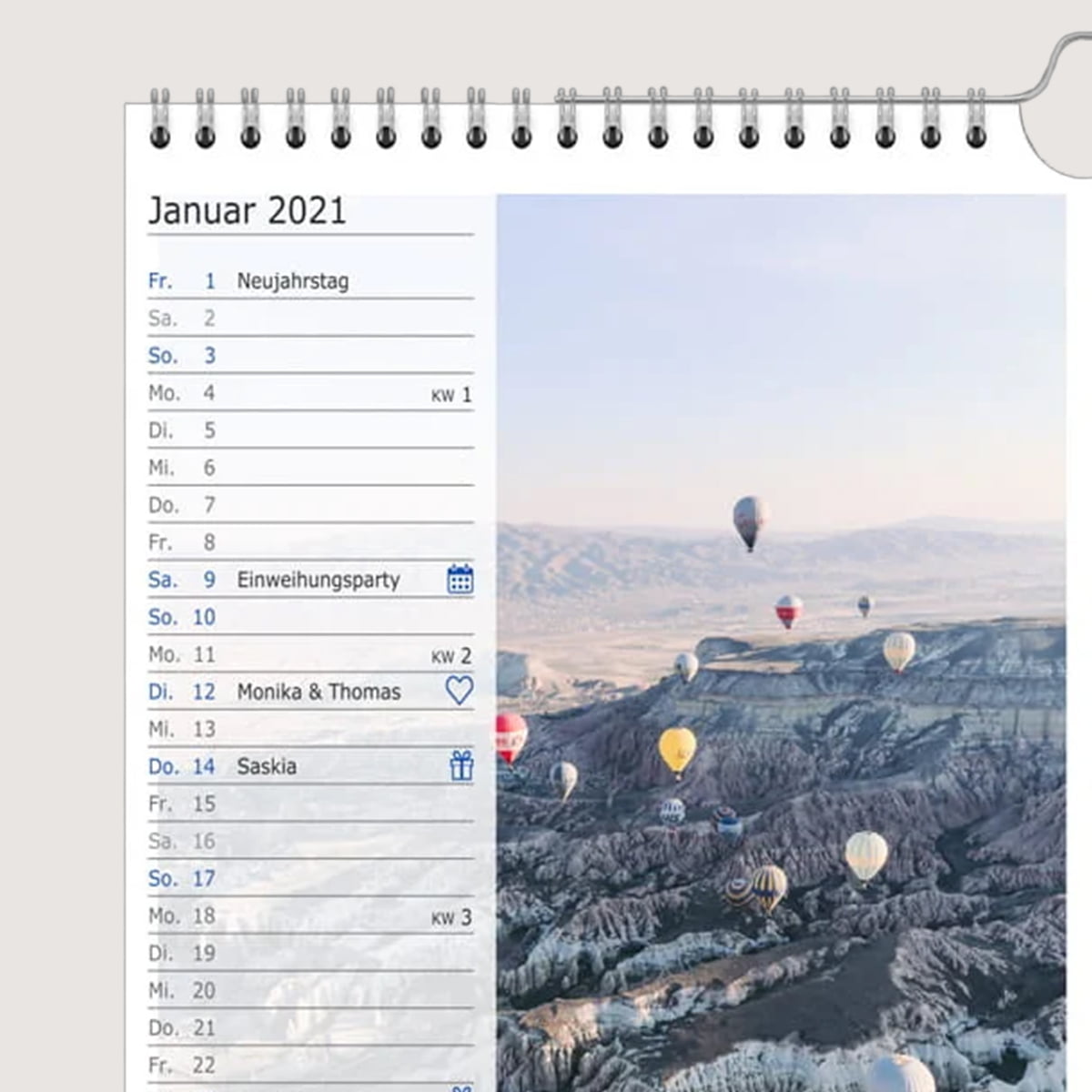 Wichtige Ereignisse im Fotokalender markieren – So geht’s