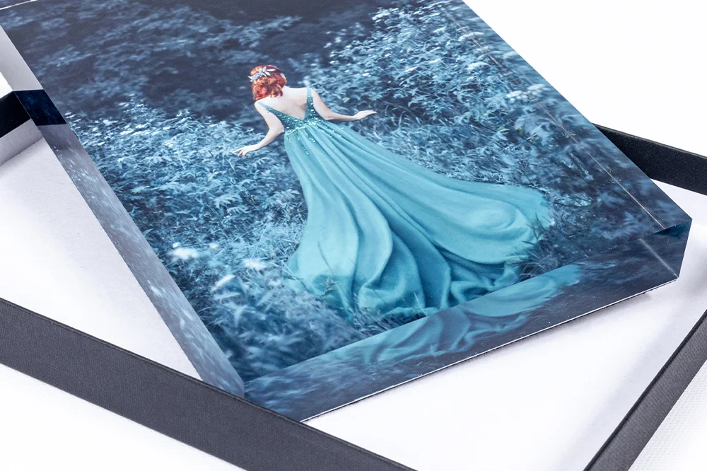 Close-up of Acrylic Photo Block