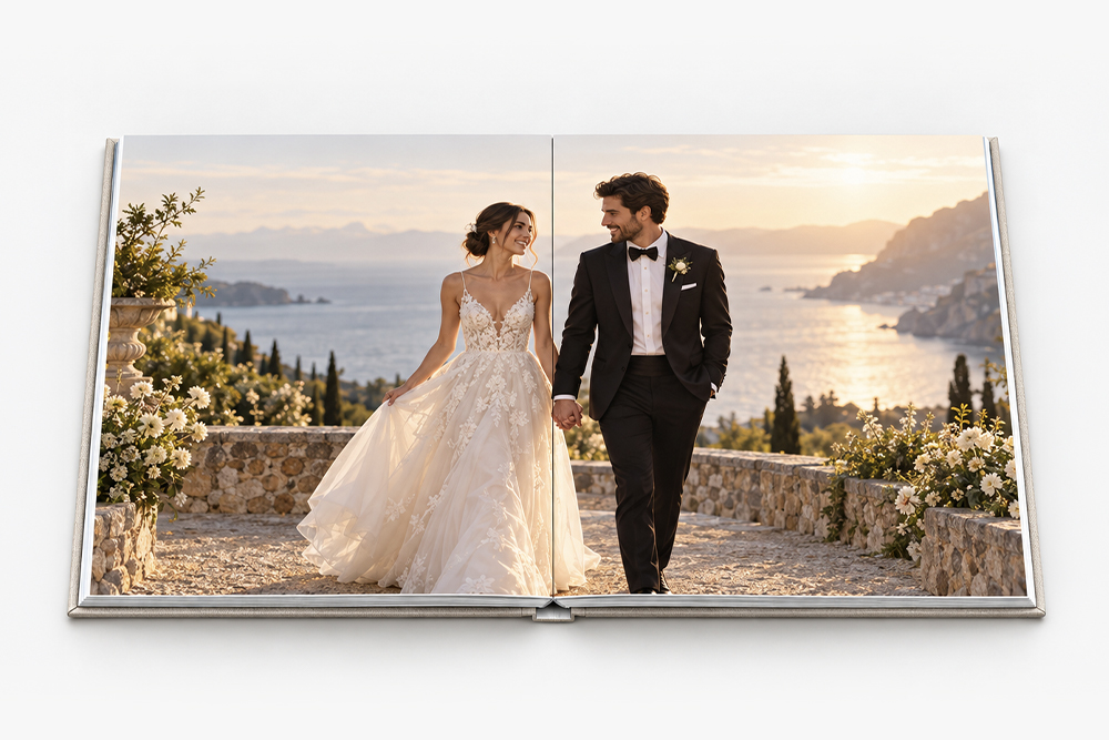 Placeholder for lay-flat photo book binding