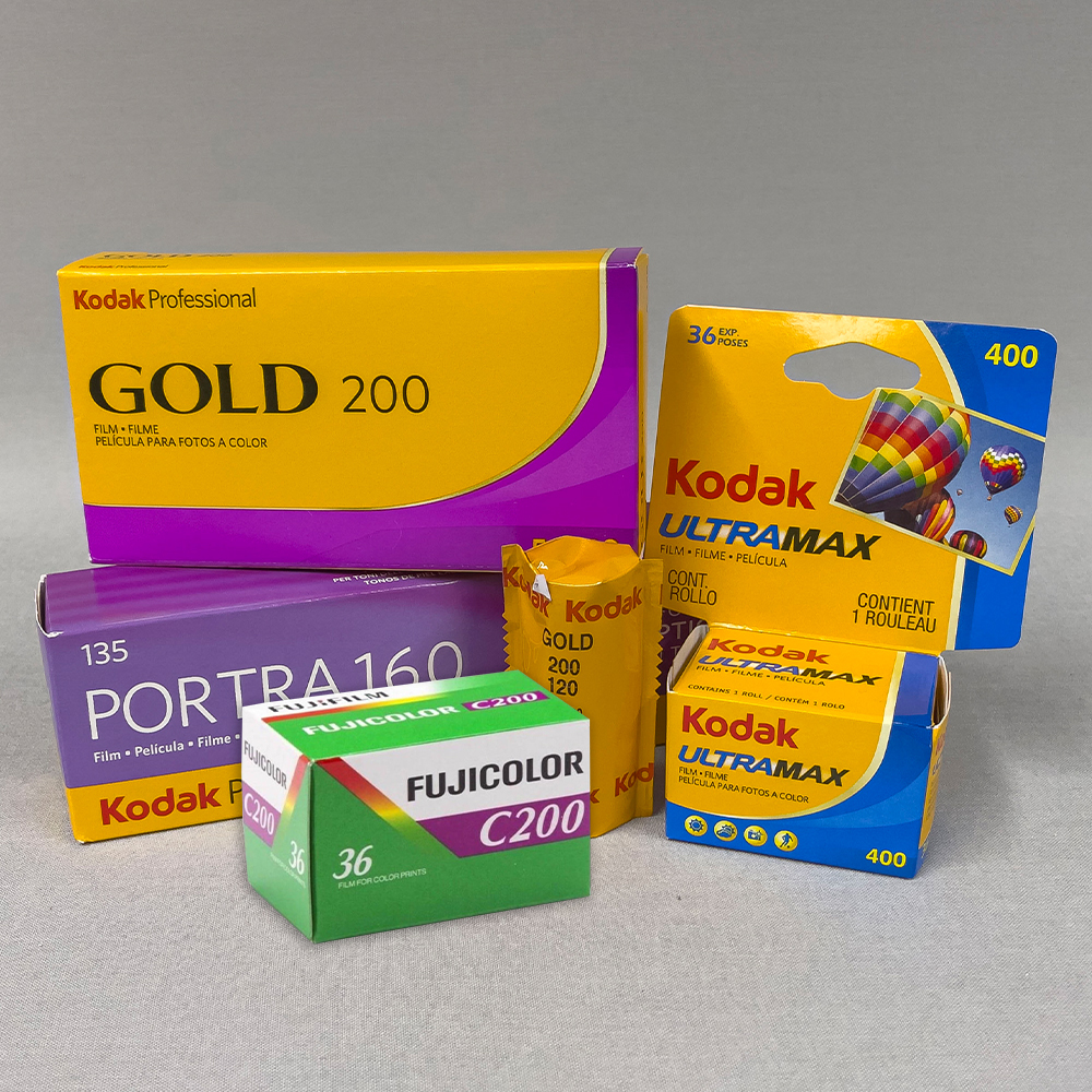 Selection of colour photographic film