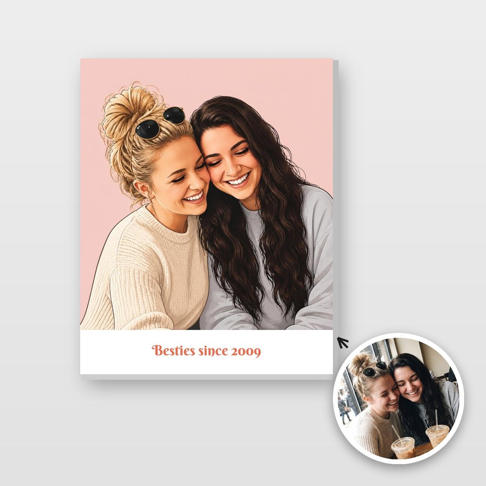 Forever Besties personalised with Masterpiece AI
