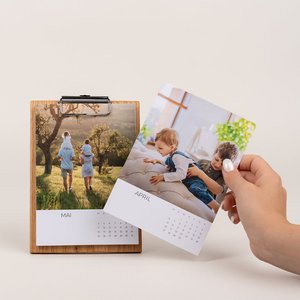 Desk calendar Oak