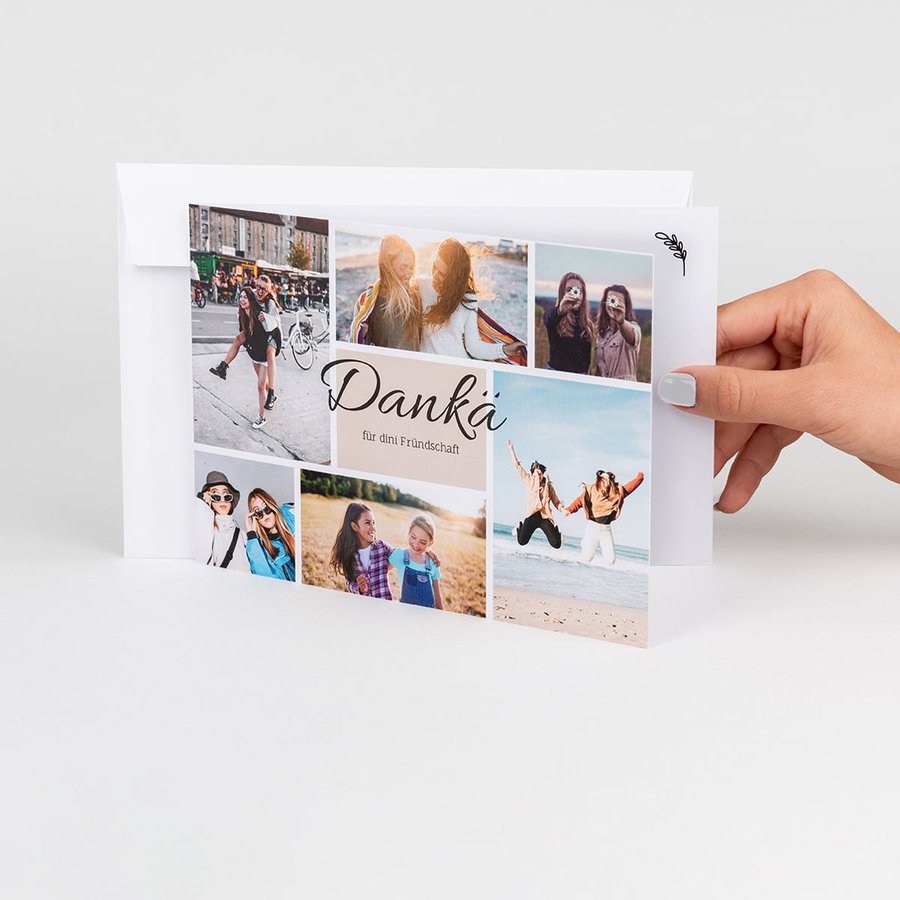 Photo card folded
