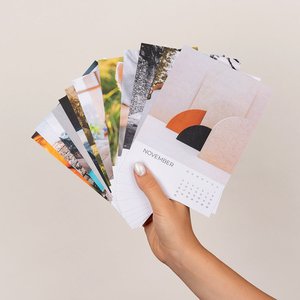 Desk calendar Oak