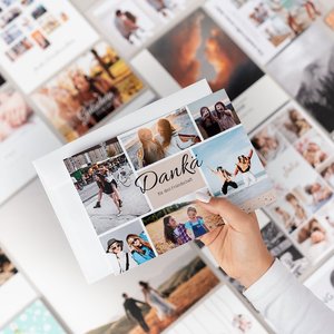 Photo card folded