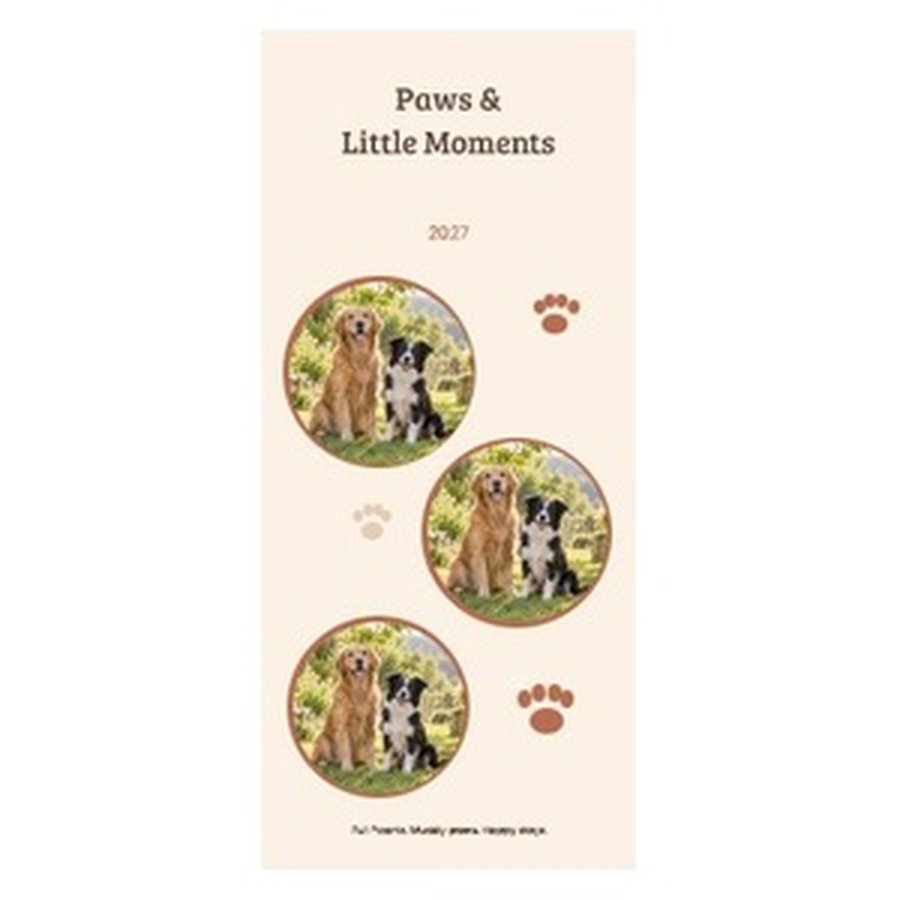 Paws & Little Moments Kitchen Calendar