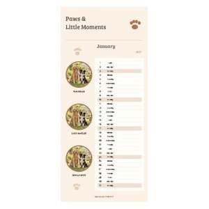 Paws & Little Moments Kitchen Calendar
