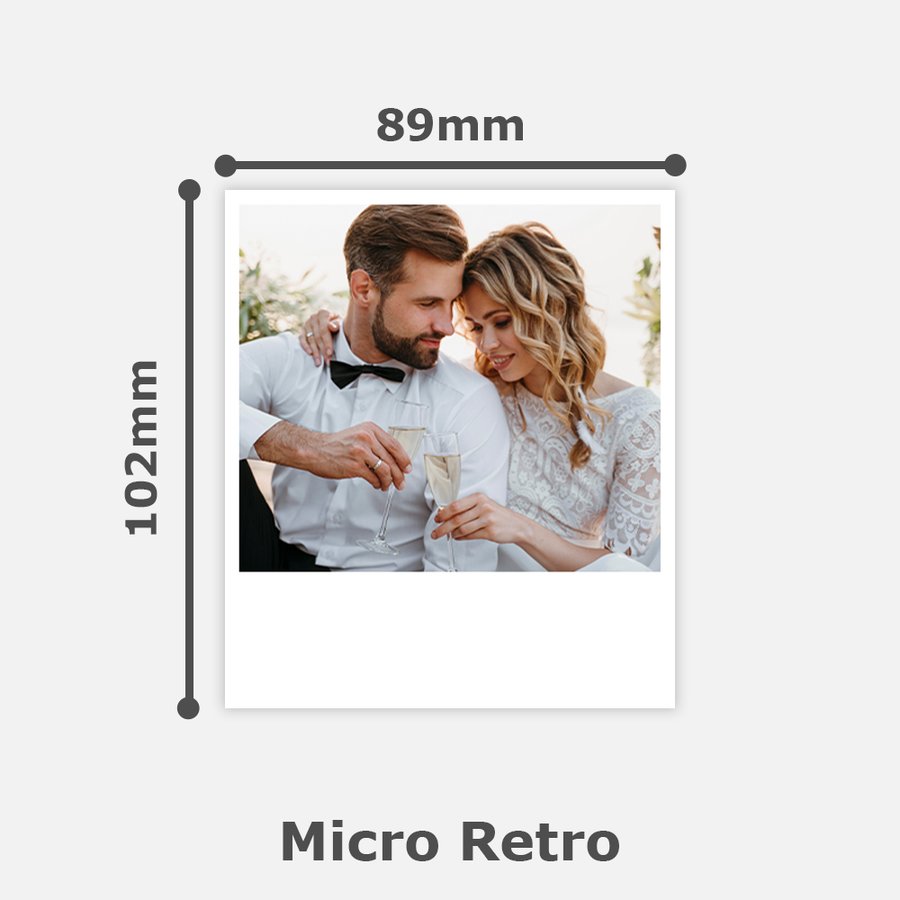 Micro Retro Polaroid (89mm x 102mm)