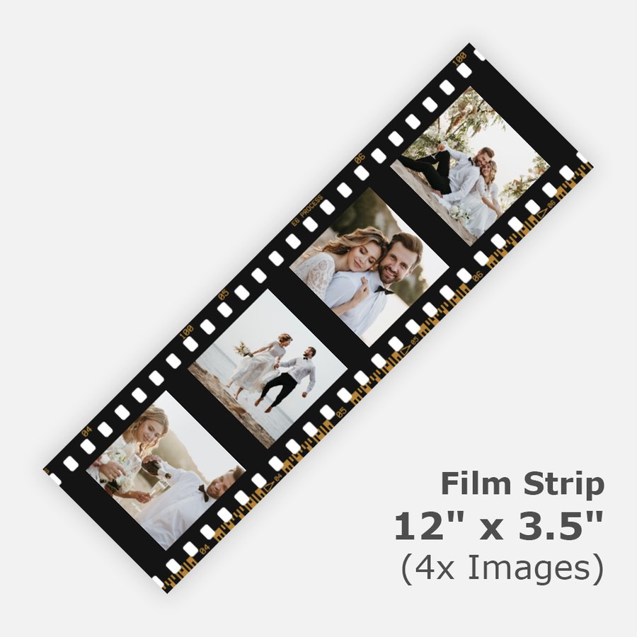 12x3.5 (4 x 2.25" x 2.25") Negative Photostrip