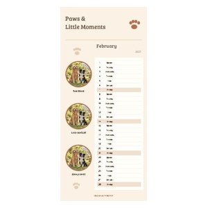 Paws & Little Moments Kitchen Calendar