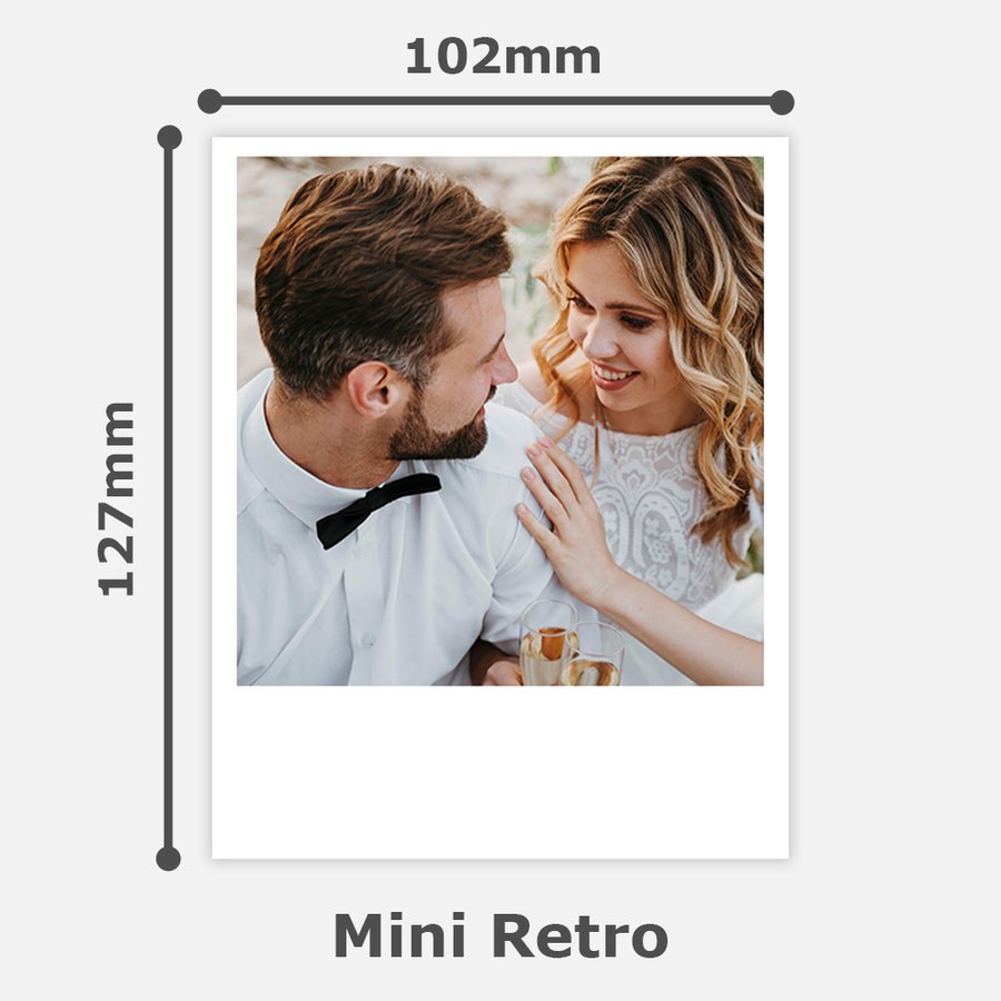 Mini Retro Polaroid (102mm x 127mm)