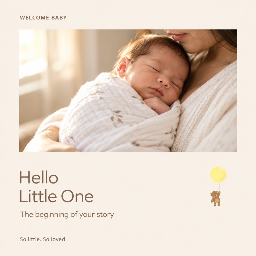 Baby and Family - Hello Little One