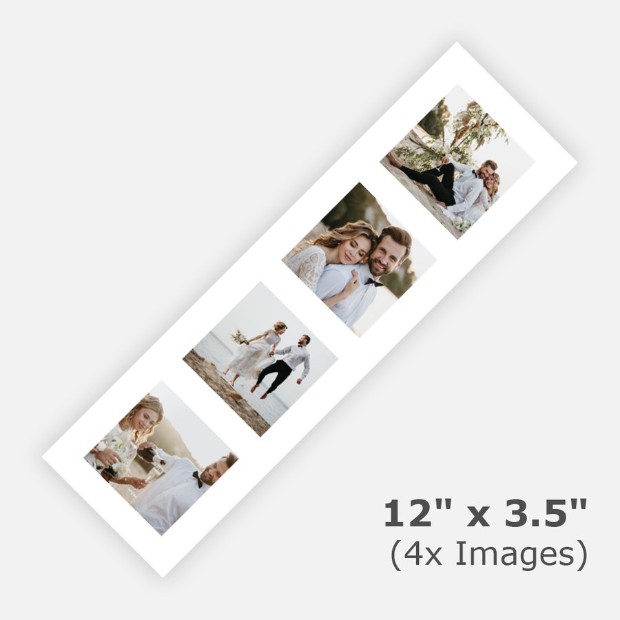 12x3.5 (4 x 2.25" x 2.25") Photostrips