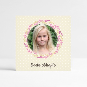 Holy Communion Card Girl
