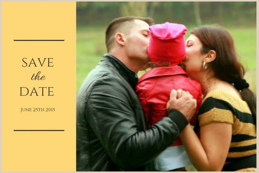 Save the Date - yellow