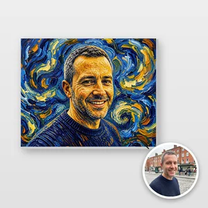 Van Gogh Style Photo Tile