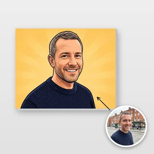 Cartoon Comic Photo Tile