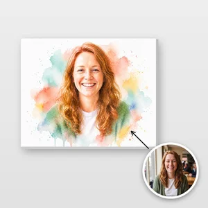 Watercolor Photo Tile