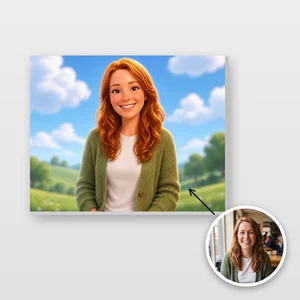 3D Cartoon Photo Tile